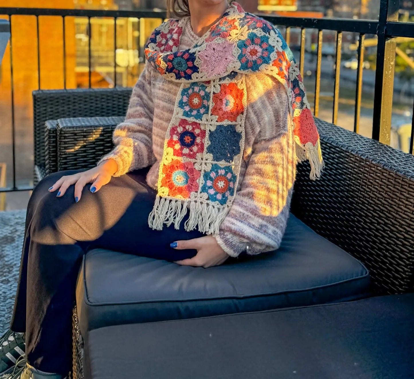 Textured Chic Scarf Crochet Pattern