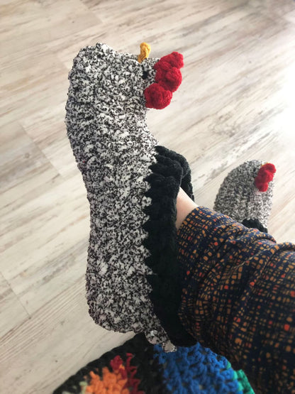 Chick Slippers Crochet Pattern