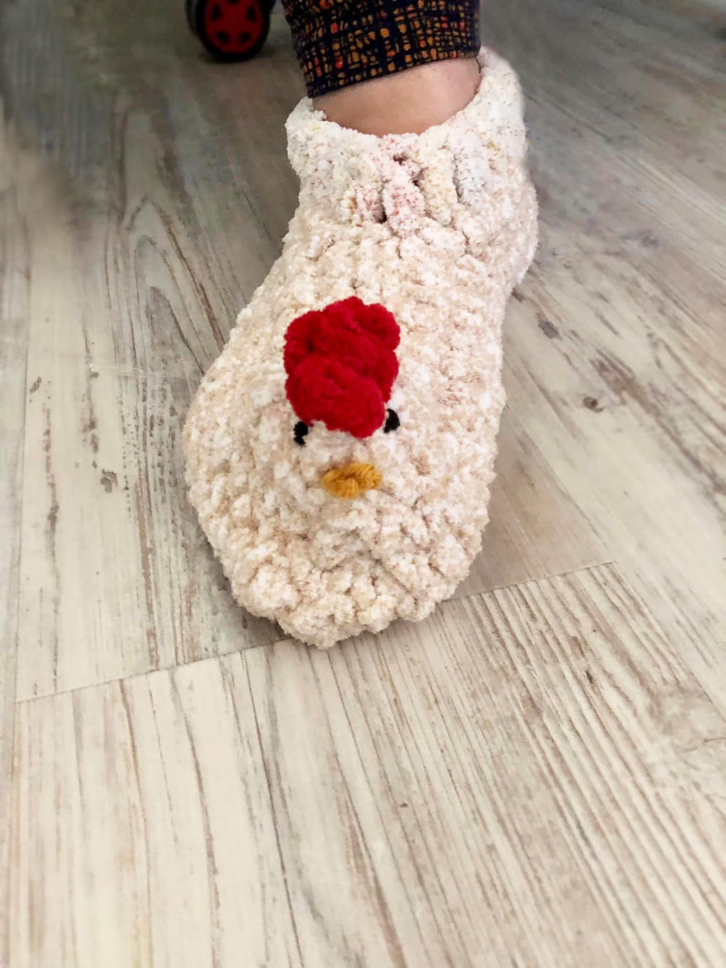 Chick Slippers Crochet Pattern