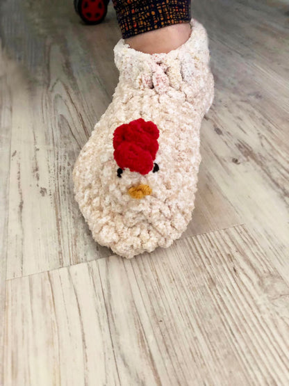 Chick Slippers Crochet Pattern