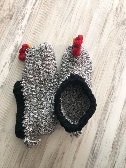 Chick Slippers Crochet Pattern
