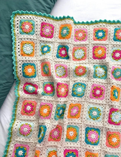 Chloe Granny Square Blanket Crochet Pattern
