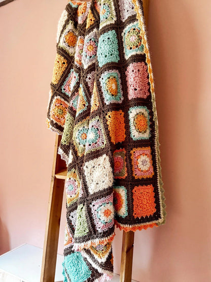 Chloe Granny Square Blanket Crochet Pattern
