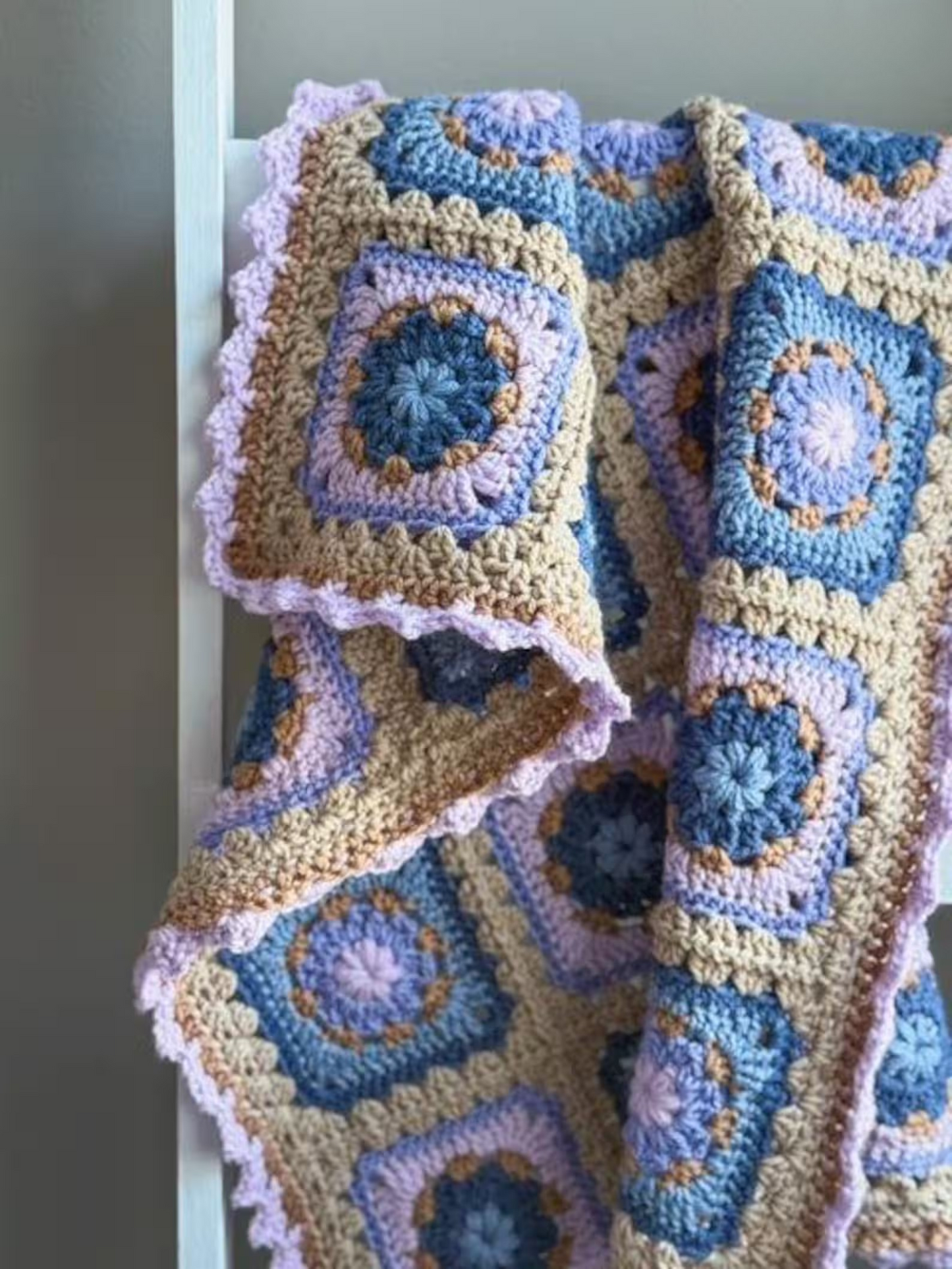 Chloe Granny Square Blanket Crochet Pattern