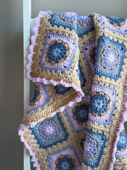 Chloe Granny Square Blanket Crochet Pattern