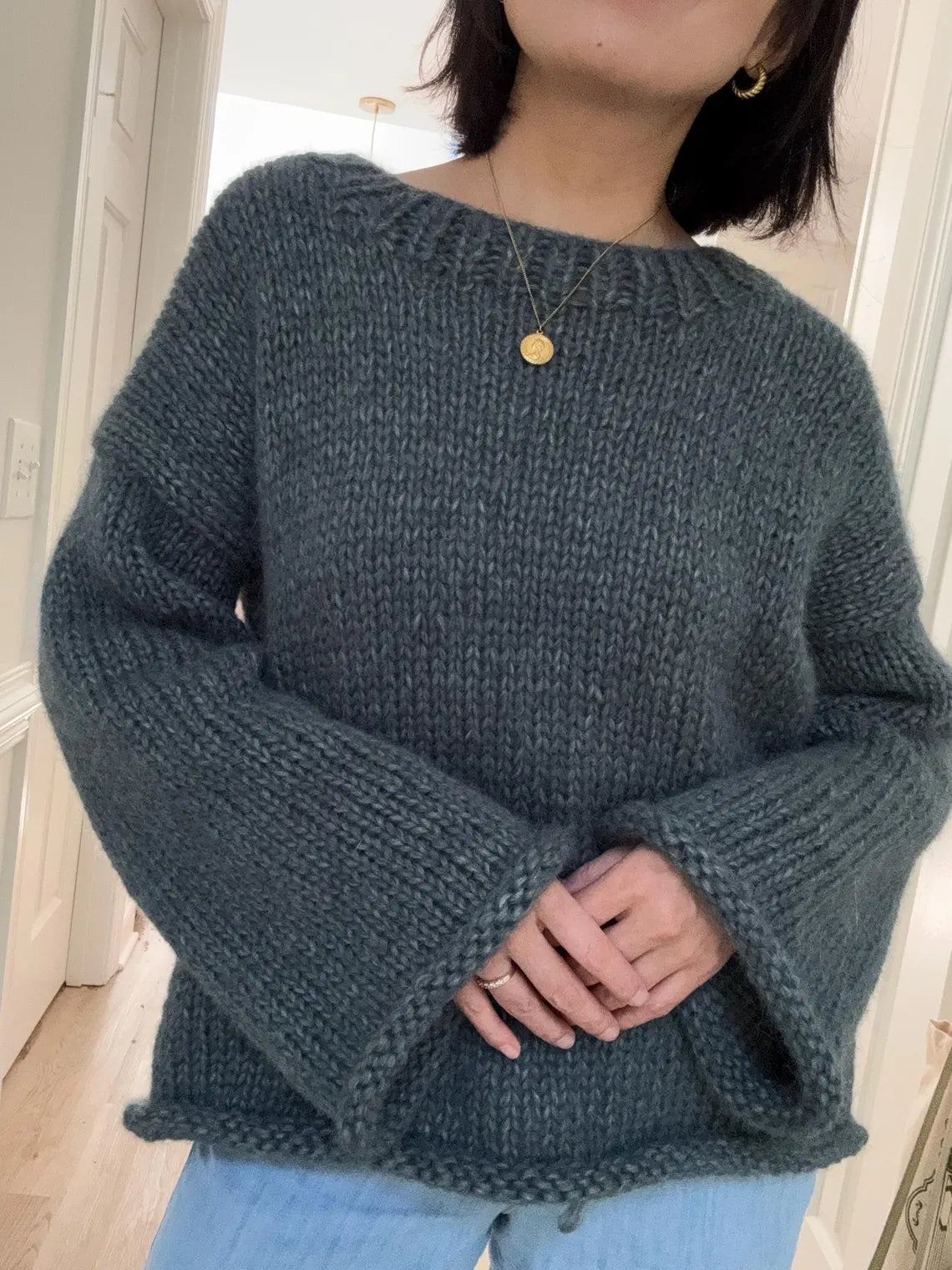 Chunky Nordic Sweater Knitting Pattern