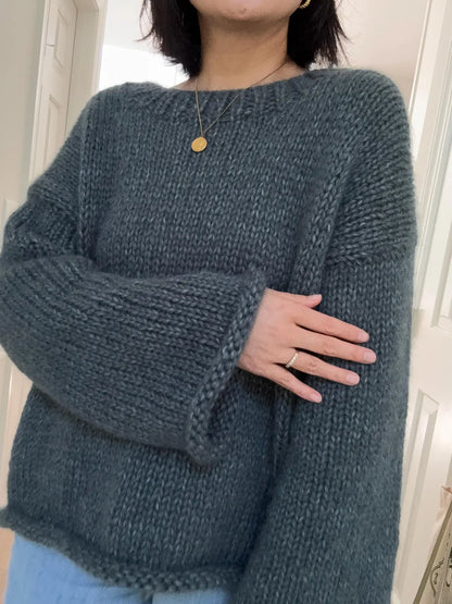 Chunky Nordic Sweater Knitting Pattern