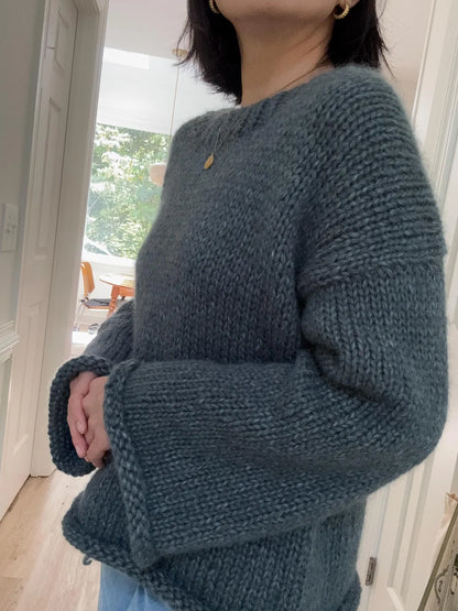 Chunky Nordic Sweater Knitting Pattern