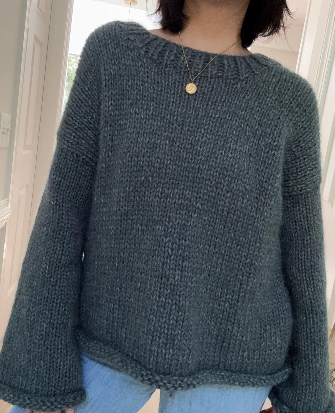 Chunky Nordic Sweater Knitting Pattern