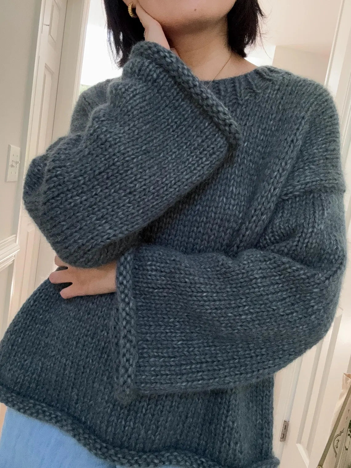 Chunky Nordic Sweater Knitting Pattern