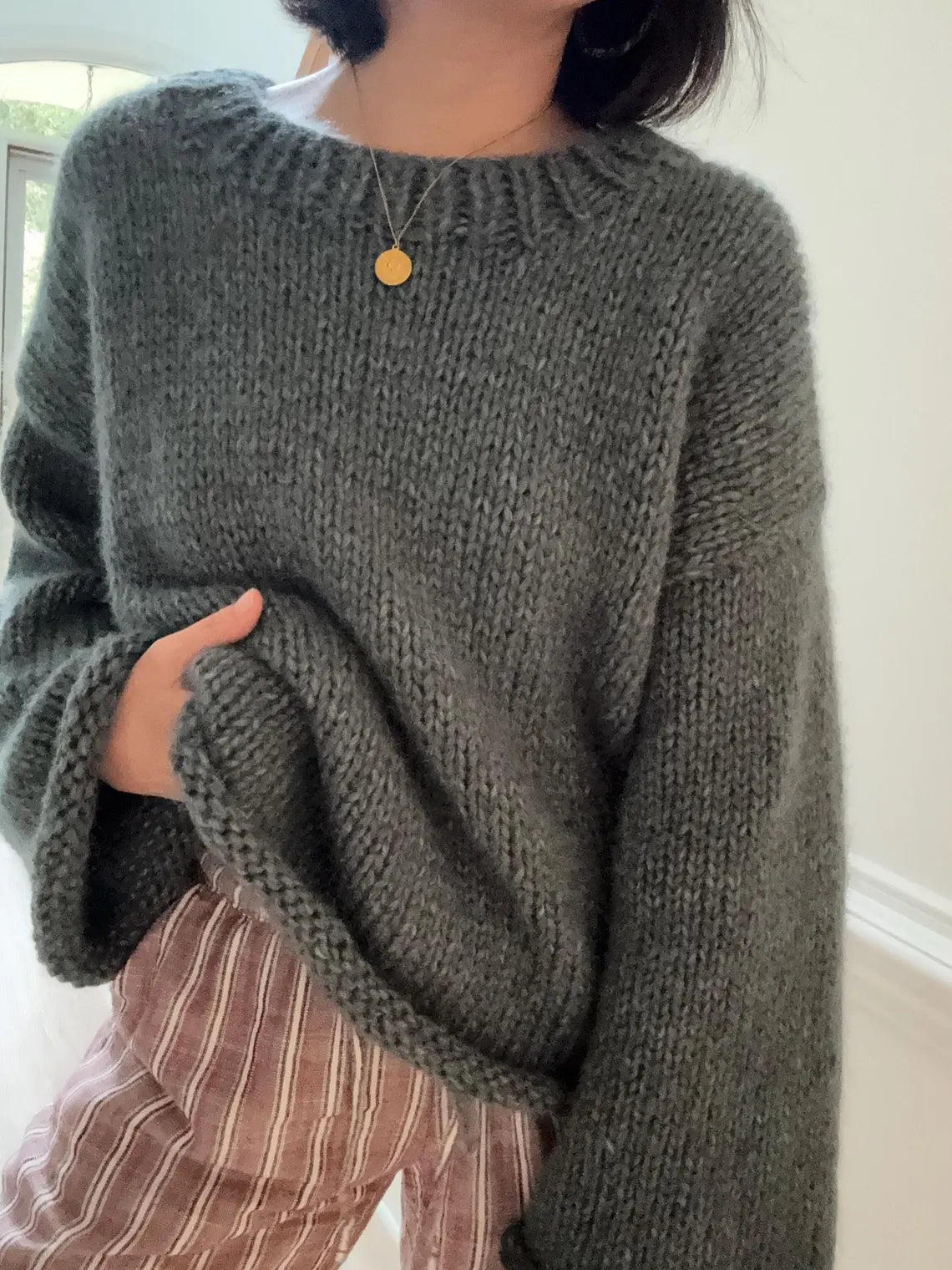 Chunky Nordic Sweater Knitting Pattern