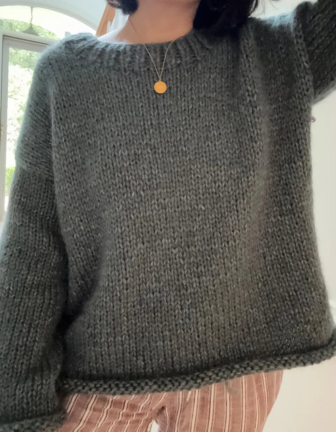 Chunky Nordic Sweater Knitting Pattern