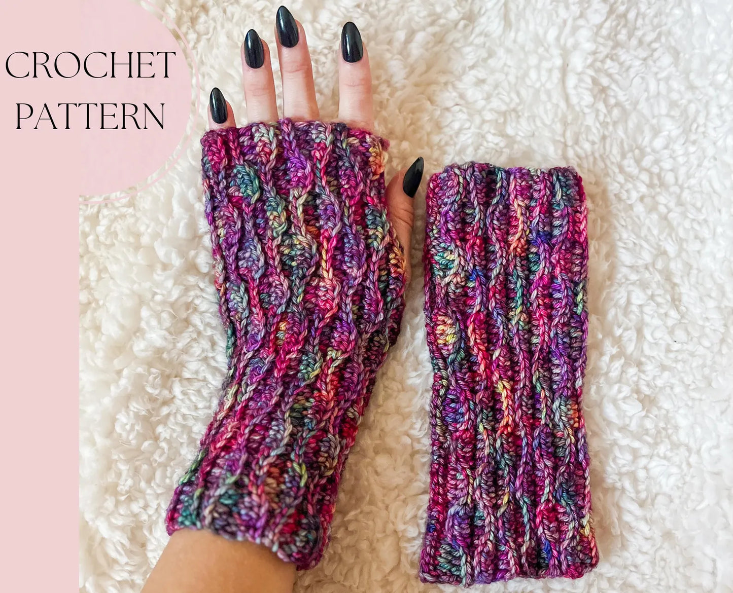 The Cider Ridge Fingerless Gloves Crochet Pattern