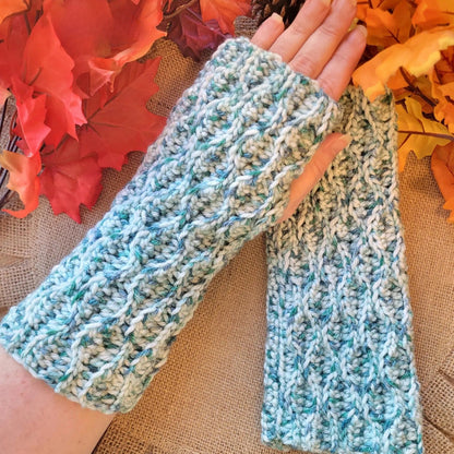 The Cider Ridge Fingerless Gloves Crochet Pattern