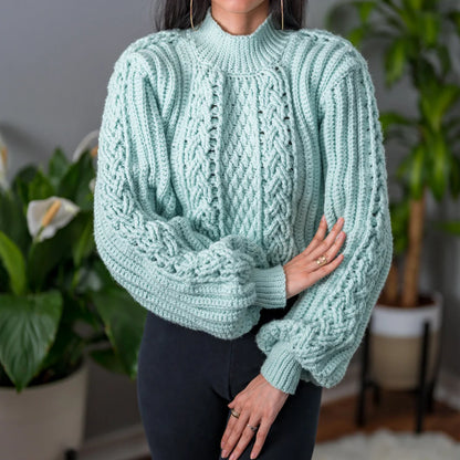 Cable Stitch Sweater Crochet Pattern