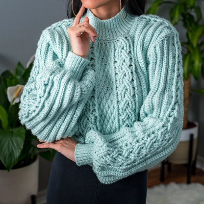 Cable Stitch Sweater Crochet Pattern