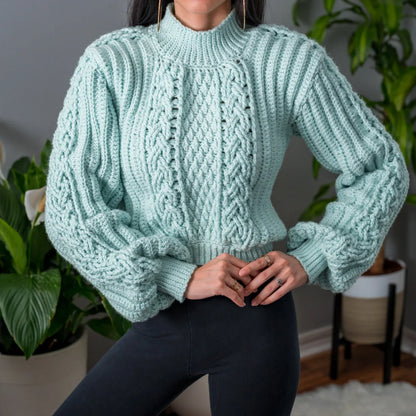 Cable Stitch Sweater Crochet Pattern
