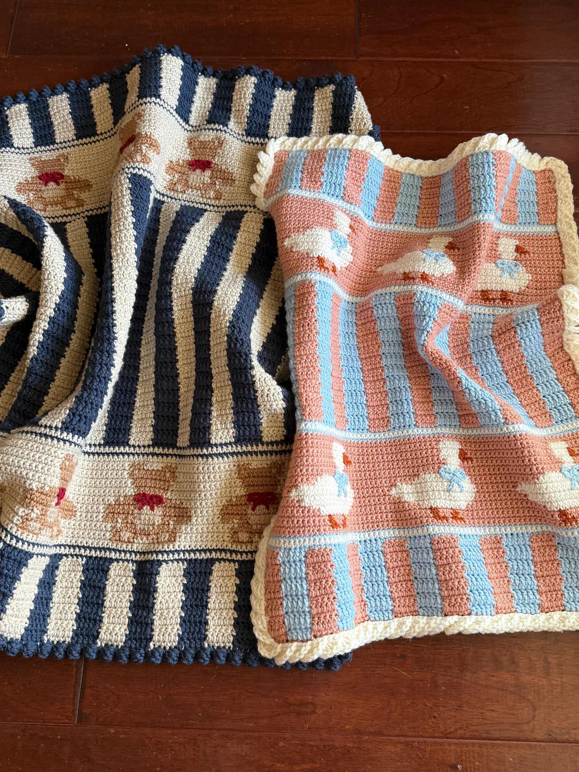Vintage Goose and Bear Blanket Crochet Pattern