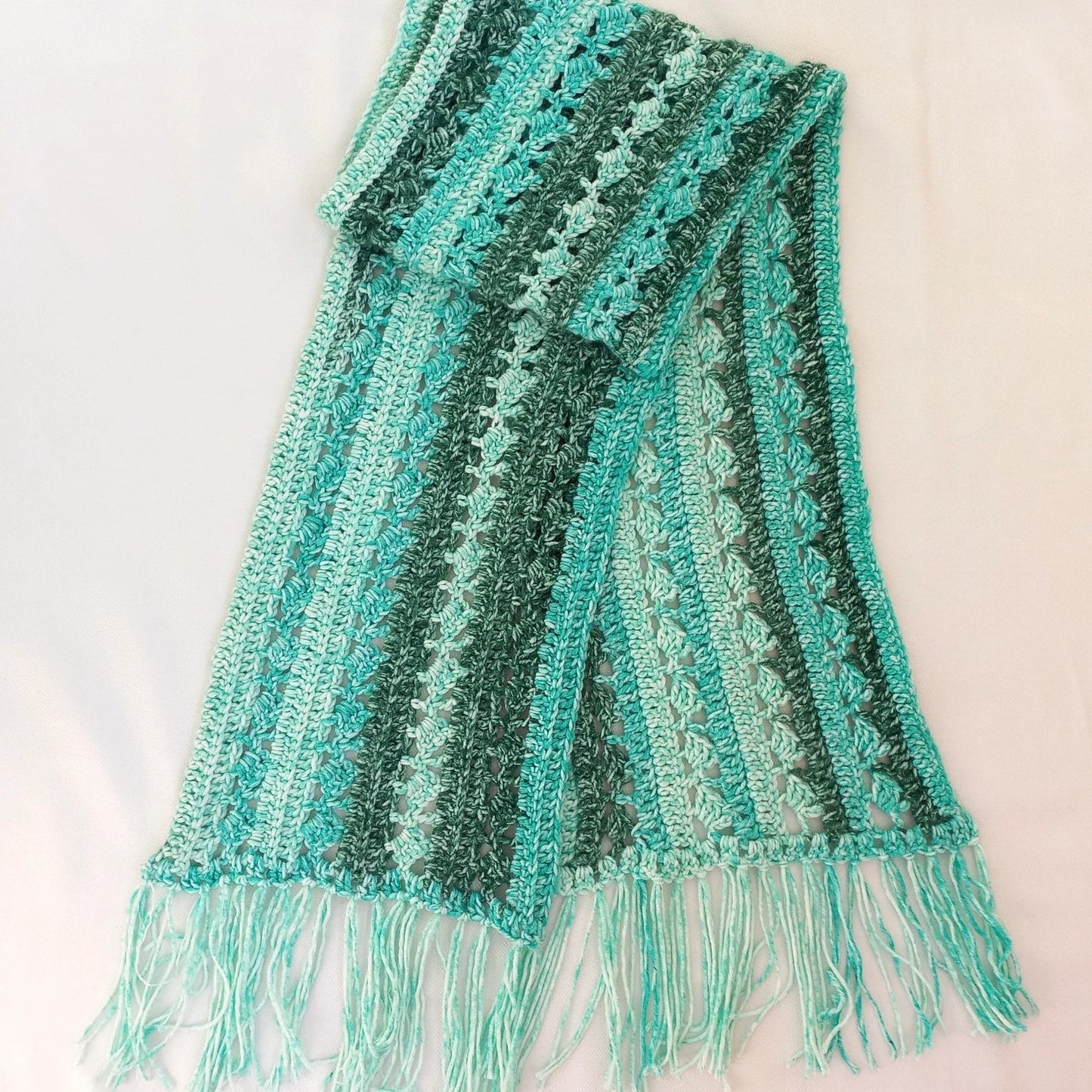 Diamond Vines Scarf Crochet Pattern