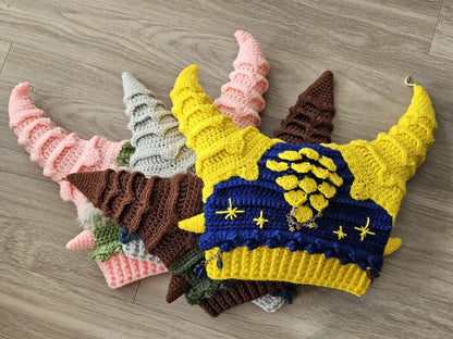 Dragon Horn Beanie Crochet Pattern