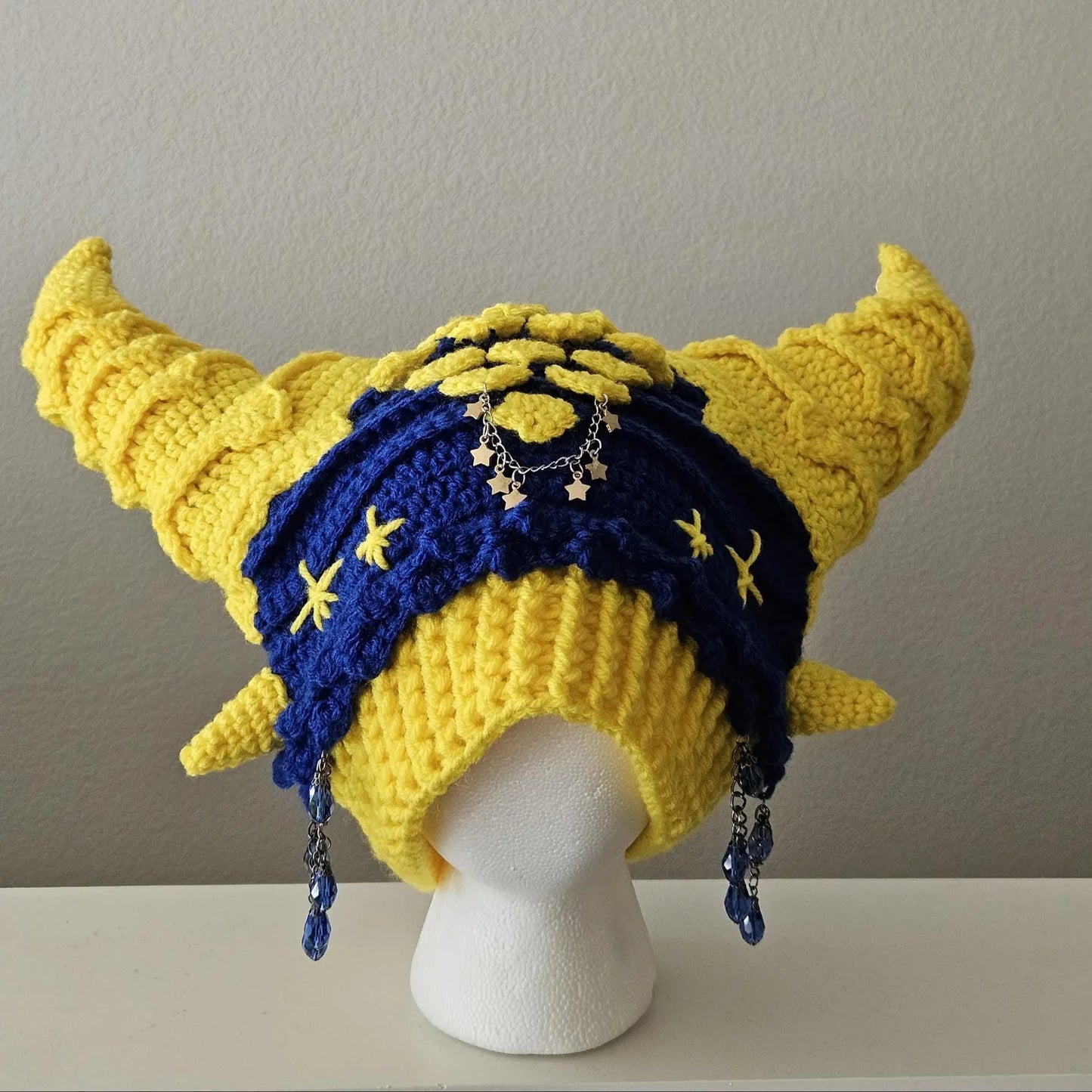Dragon Horn Beanie Crochet Pattern