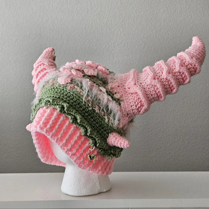 Dragon Horn Beanie Crochet Pattern
