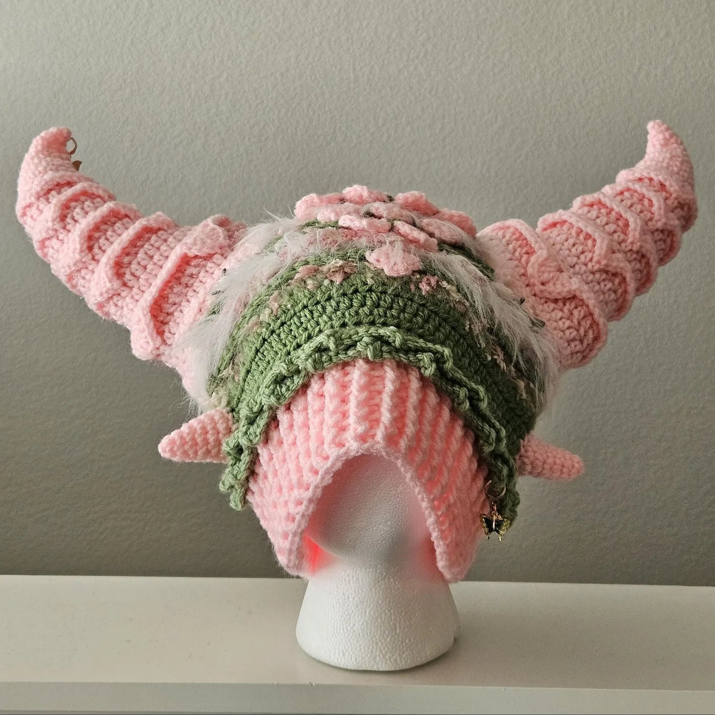 Dragon Horn Beanie Crochet Pattern