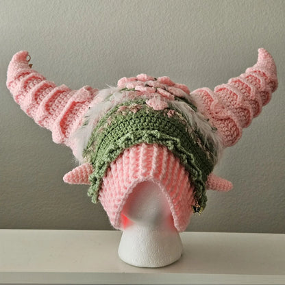 Dragon Horn Beanie Crochet Pattern