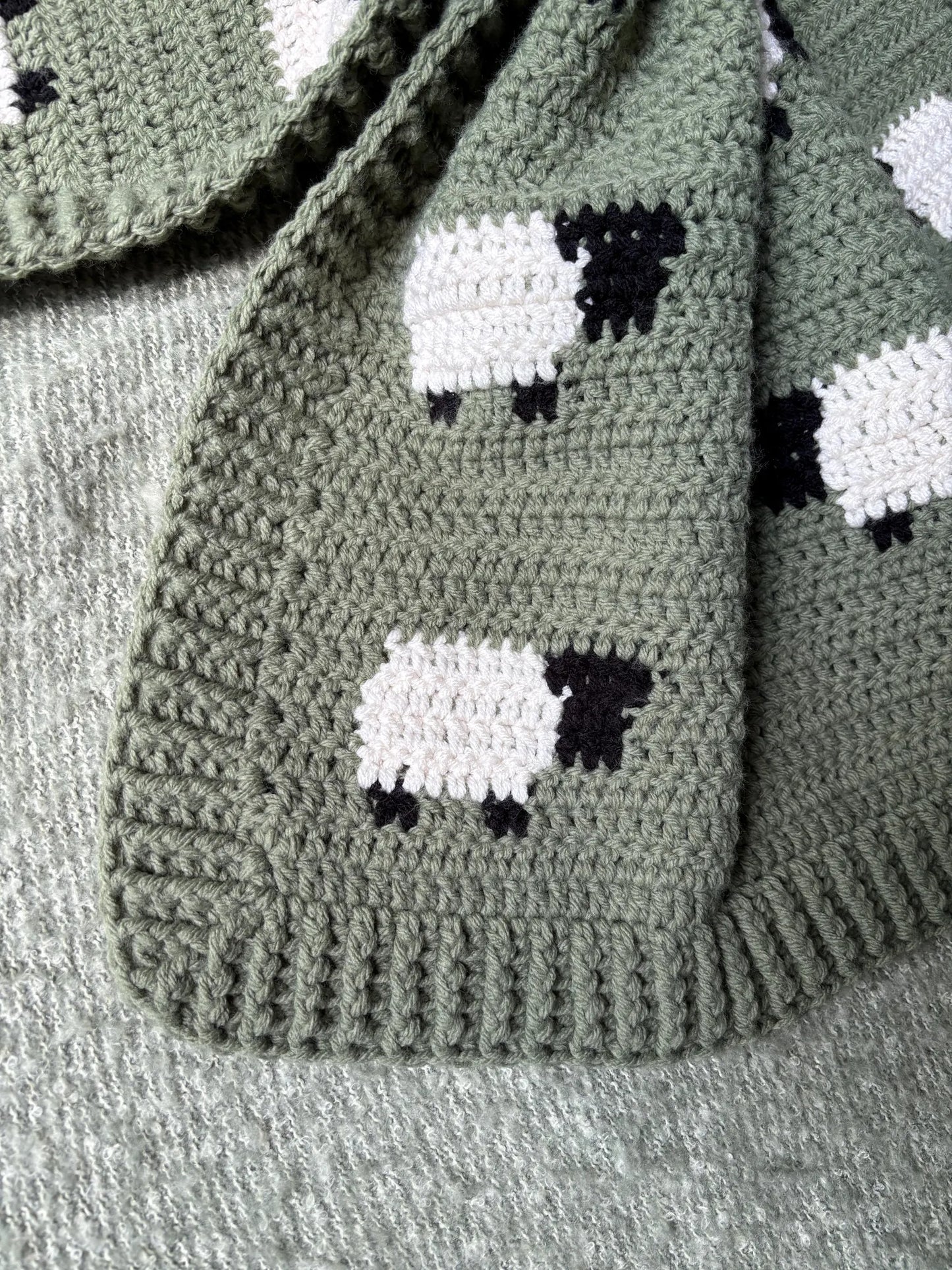Ewe Baby Blanket Crochet Pattern
