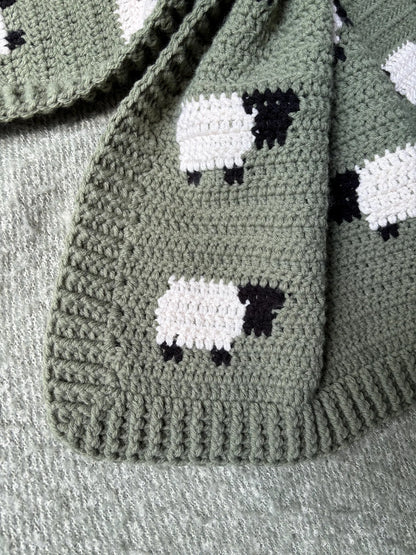 Ewe Baby Blanket Crochet Pattern
