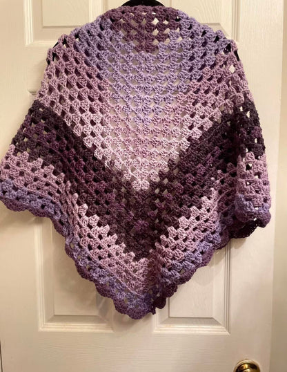 Easy Hooded Shawl Crochet Pattern
