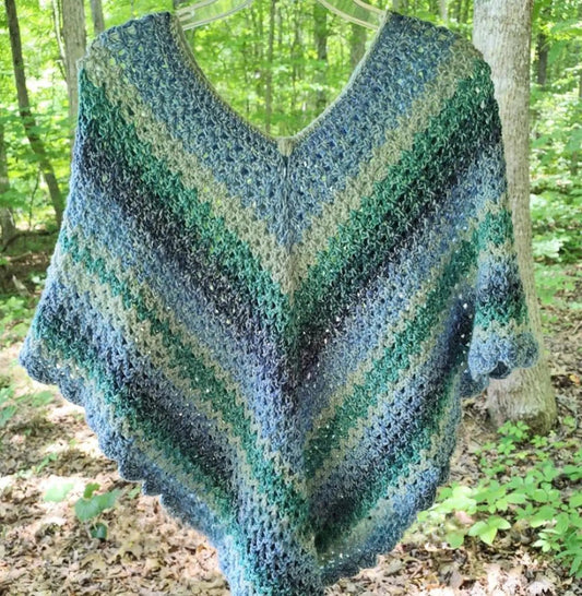 Amber Crochet Poncho Pattern