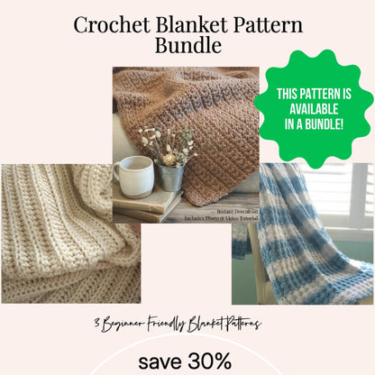 Easy Star Stitch Blanket Crochet Pattern