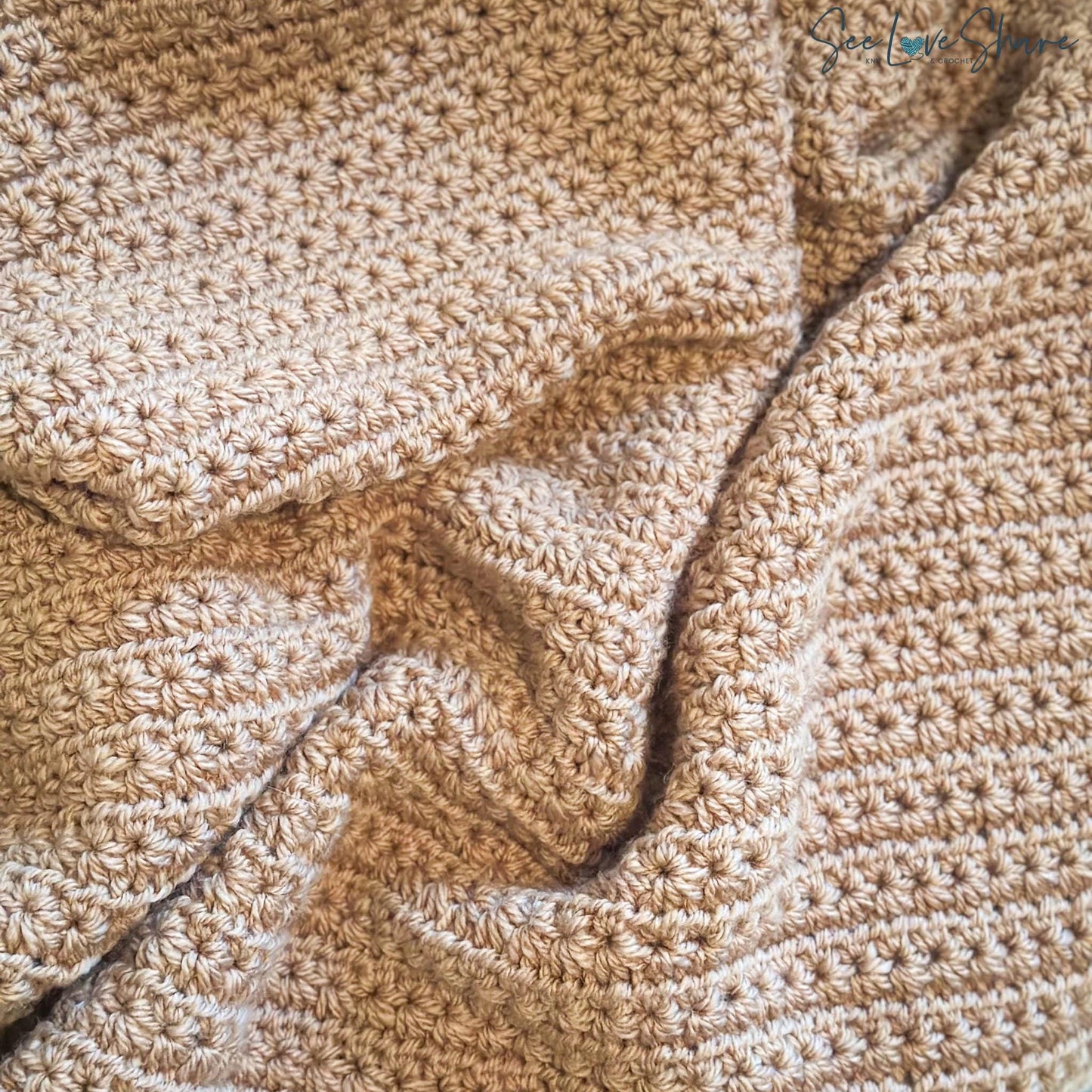 Easy Star Stitch Blanket Crochet Pattern