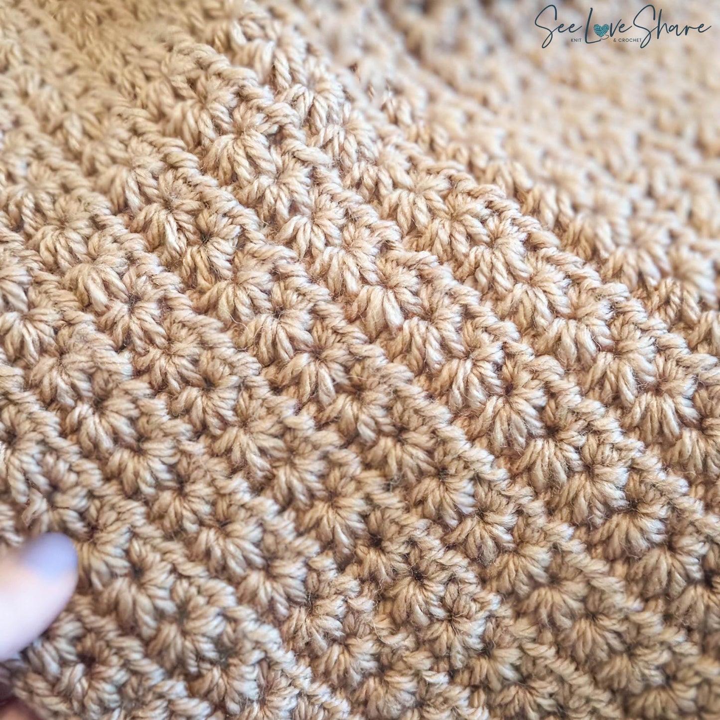 Easy Star Stitch Blanket Crochet Pattern