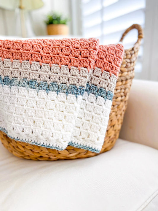 Terracotta Shores Blanket Crochet Pattern