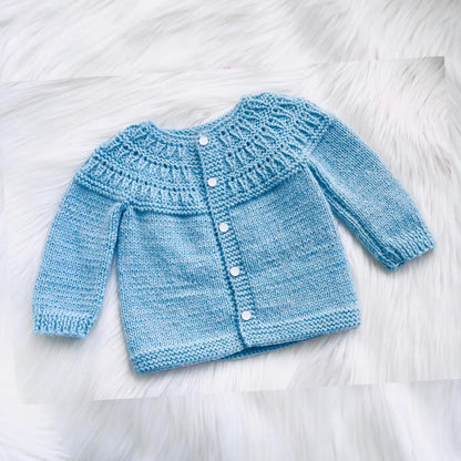 Easy Baby Cardigan Sweater Knitting Pattern