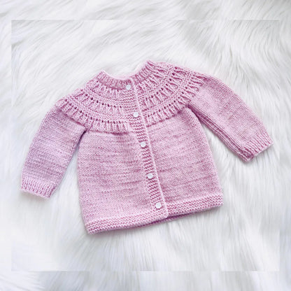 Easy Baby Cardigan Sweater Knitting Pattern