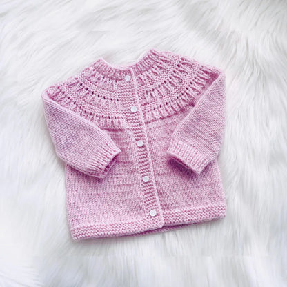Easy Baby Cardigan Sweater Knitting Pattern