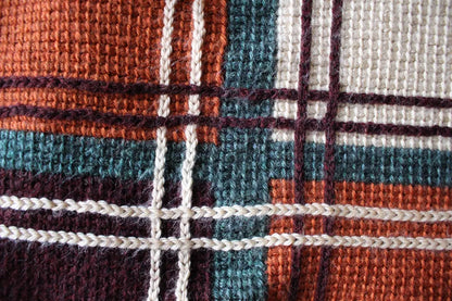 Fall Flannel Tunisian Blanket Crochet Pattern