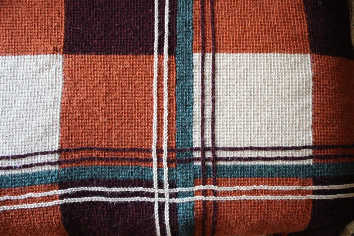 Fall Flannel Tunisian Blanket Crochet Pattern