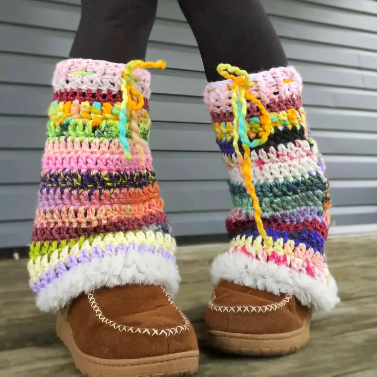 Flared Leg Warmers Crochet Pattern