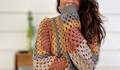 Granny Stitch Hexagon Cardigan Crochet Pattern