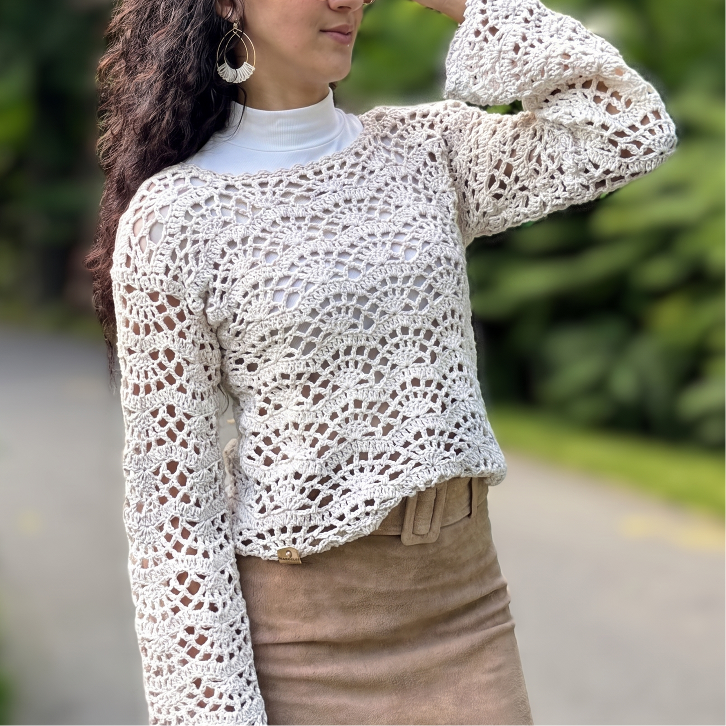 Lacy Summer Sweater Crochet Pattern