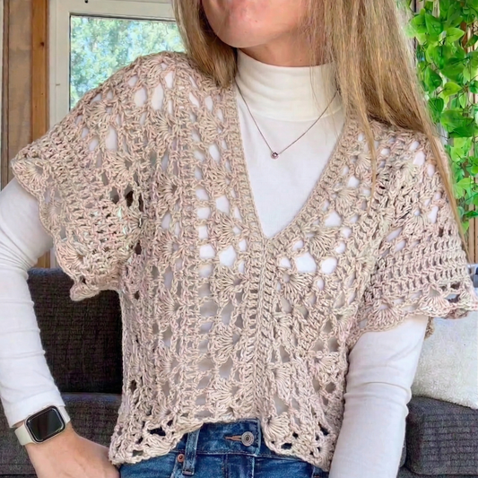 Coastal Lace Top Crochet Pattern