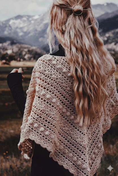 Triangle Lace Shawl Crochet Pattern