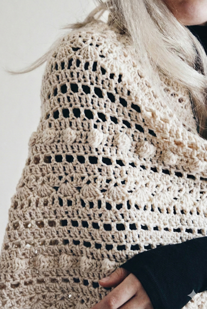 Triangle Lace Shawl Crochet Pattern