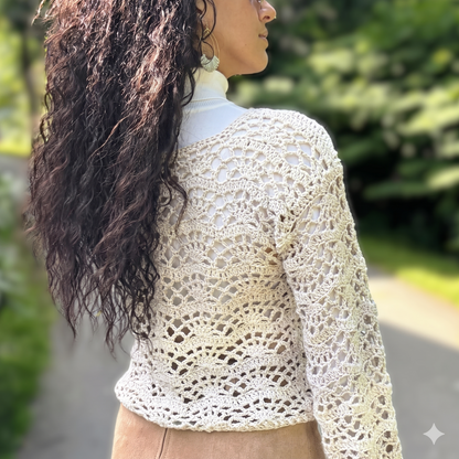 Lacy Summer Sweater Crochet Pattern