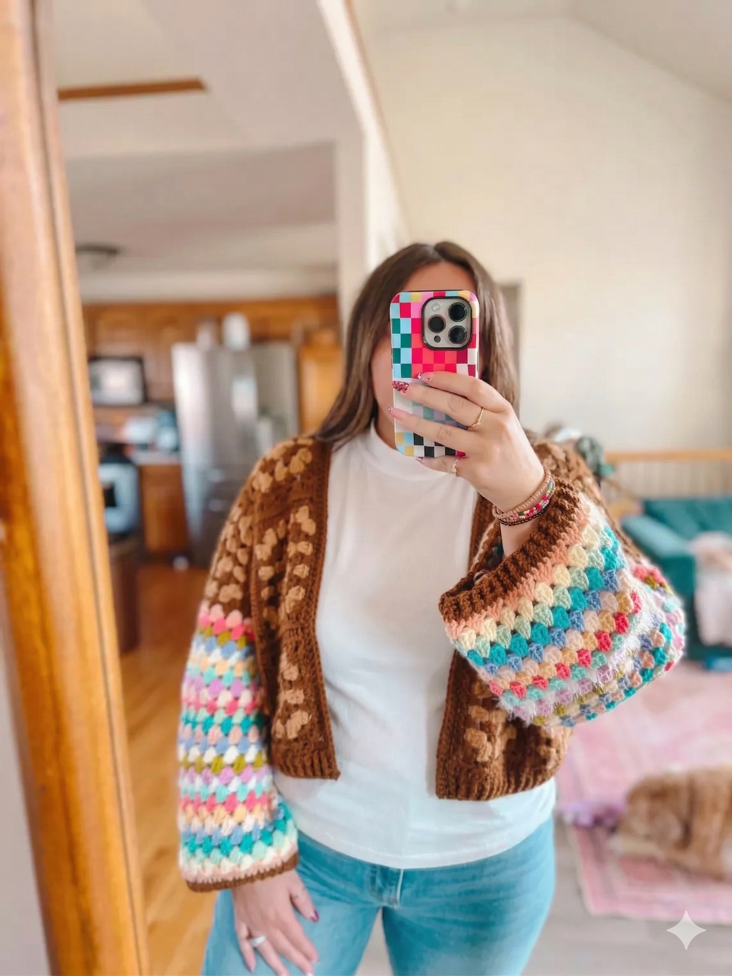 June Granny Square Cardigan Crochet Pattern