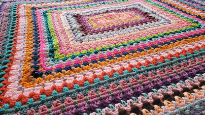 Glitzy Rectangle Afghan Crochet Pattern